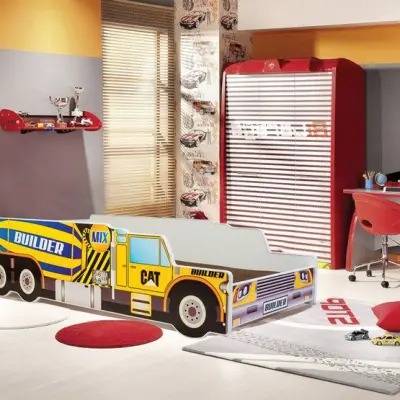 KOBI Barnsäng - Riko Med Madrass - Builder - 160 x 80 Cm