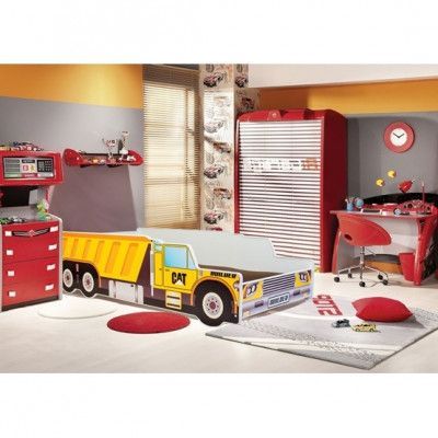 KOBI Barnsäng - Riko Med Madrass - Cat - 140 x 70 Cm