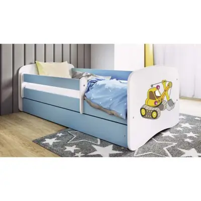 Kocot Kids Barnsäng - Babydreams Blå - Digger 140x70 Cm