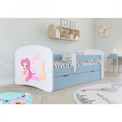 Kocot Kids Barnsäng - Babydreams Blå - Fairy With Wings 160x80 Cm