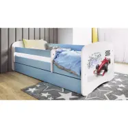 Kocot Kids Barnsäng - Babydreams Blå - Formula One Med Madrass 140x70 Cm