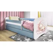 Kocot Kids Barnsäng - Babydreams Blå Med Låda - Drömm 140x70 Cm