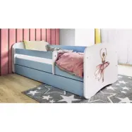 Kocot Kids Barnsäng - Babydreams Blå Med Låda Och Madrass - Dansare 140x70 Cm
