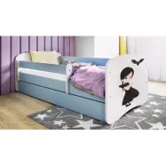 Kocot Kids Barnsäng - Babydreams Blå Med Låda Och Madrass - Onsdag 160x80 Cm