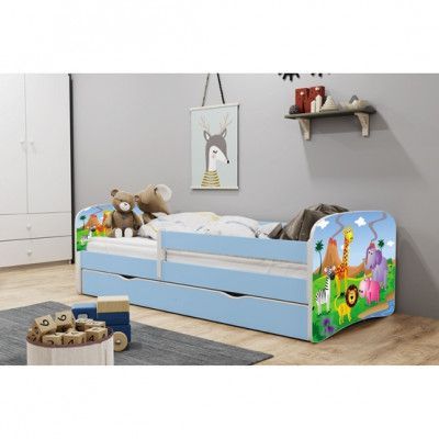 Kocot Kids Barnsäng - Babydreams Blå - Safari 140x70 Cm