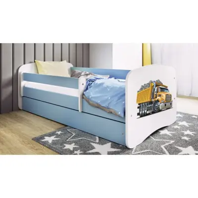 Kocot Kids Barnsäng - Babydreams Blå - Truck Med Låda 140x70 Cm