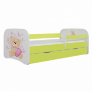Kocot Kids Barnsäng - Babydreams Grön - Bear With Butterflies 180x80 Cm