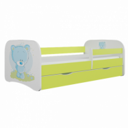 Kocot Kids Barnsäng - Babydreams Grön - Blå - Bear 180x80 Cm