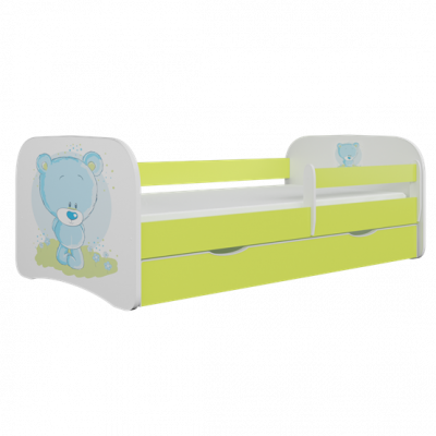 Kocot Kids Barnsäng - Babydreams Grön - Blå - Bear 180x80 Cm
