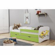 Kocot Kids Barnsäng - Babydreams Grön - Digger 180x80 Cm