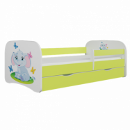 Kocot Kids Barnsäng - Babydreams Grön - Elephant 180x80 Cm