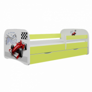 Kocot Kids Barnsäng - Babydreams Grön - Formula One 180x80 Cm