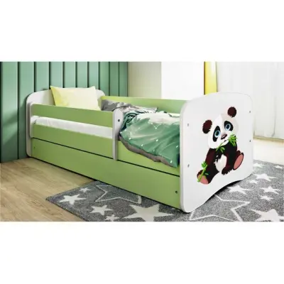 Kocot Kids Barnsäng - Babydreams Grön - Panda 2 140x70 Cm