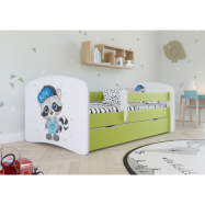 Kocot Kids Barnsäng - Babydreams Grön - Racoon 160x80 Cm