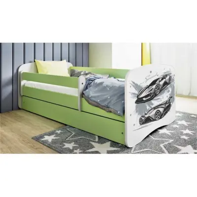 Kocot Kids Barnsäng - Babydreams Grön - Sportbil 140x70 Cm