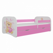 Kocot Kids Barnsäng - Babydreams Rosa - Bear With Butterflies 180x80 Cm