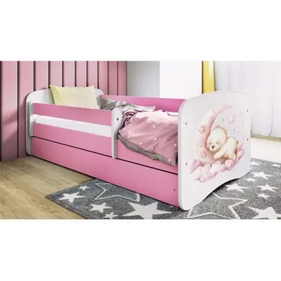 Kocot Kids Barnsäng - Babydreams Rosa - Drömm 140x70 Cm