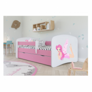 Kocot Kids Barnsäng - Babydreams Rosa - Fairy With Wings 180x80 Cm