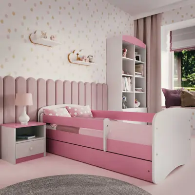 Kocot Kids Barnsäng - Babydreams Rosa - Med Låda 160x80 Cm