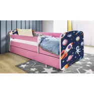 Kocot Kids Barnsäng - Babydreams Rosa Med Låda - Cosmos 140x70 Cm