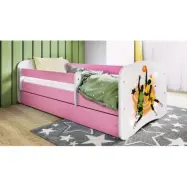 Kocot Kids Barnsäng - Babydreams Rosa Med Låda Och Madrass - Basketboll 180x80 Cm
