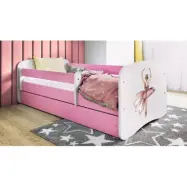 Kocot Kids Barnsäng - Babydreams Rosa Med Låda Och Madrass - Dansare 180x80 Cm