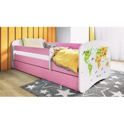 Kocot Kids Barnsäng - Babydreams Rosa Med Låda Och Madrass - Karta 160x80 Cm