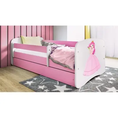 Kocot Kids Barnsäng - Babydreams Rosa Med Låda - Prinsessa 180x80 Cm