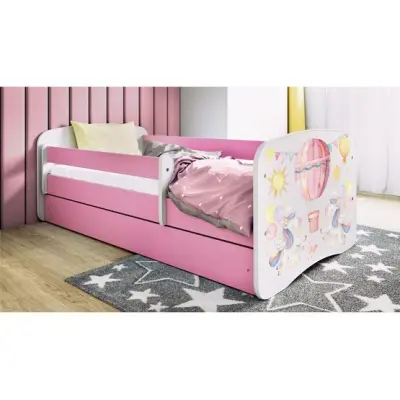 Kocot Kids Barnsäng - Babydreams Rosa Med Madrass - Ballong 180x80 Cm