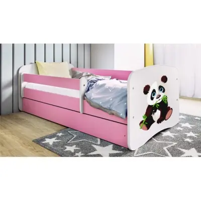 Kocot Kids Barnsäng - Babydreams Rosa - Panda 2 140x70 Cm
