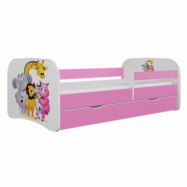Kocot Kids Barnsäng - Babydreams Rosa - Zoo 180x80 Cm