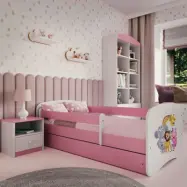 Kocot Kids Barnsäng - Babydreams Rosa - Zoo Med Madrass 160x80 Cm