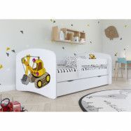 Kocot Kids Barnsäng - Babydreams Vit - Digger 180x80 Cm