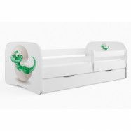 Kocot Kids Barnsäng - Babydreams Vit - Dinosaur 180x80 Cm