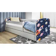 Kocot Kids Barnsäng - Babydreams Vit Med Låda - Cosmos 160x80 Cm