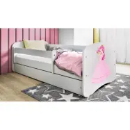 Kocot Kids Barnsäng - Babydreams Vit Med Låda Och Madrass - Prinsessa 180x80 Cm