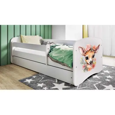 Kocot Kids Barnsäng - Babydreams Vit Med Madrass - Bambi 160x80 Cm
