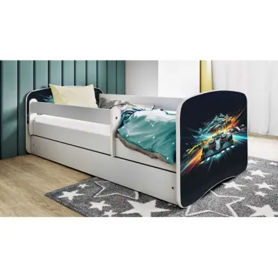 Kocot Kids Barnsäng - Babydreams Vit Med Madrass - Race 160x80 Cm