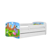 Kocot Kids Barnsäng - Babydreams Vit - Safari Med Låda 180x80 Cm