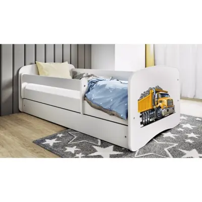 Kocot Kids Barnsäng - Babydreams Vit - Truck 140x70 Cm