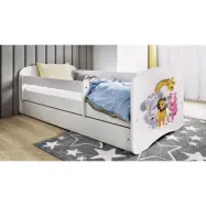 Kocot Kids Barnsäng - Babydreams Vit - Zoo Med Låda Och Madrass 140x70 Cm