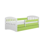 Kocot Kids Barnsäng - Classic 1 Grön - Med Låda 180x80 Cm