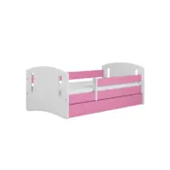 Kocot Kids Barnsäng - Classic 2 Rosa - Med Madrass 160x80 Cm