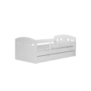 Kocot Kids Barnsäng - Julia Vit - Med Låda 140x80 Cm