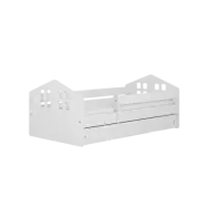 Kocot Kids Barnsäng - Kacper Vit - Med Låda 180x80 Cm