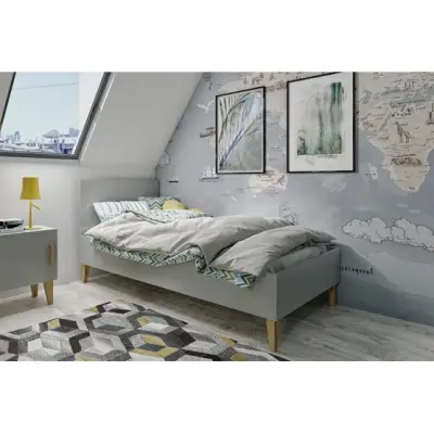 Kocot Kids Barnsäng - Kubi Grå - 180x80 Cm