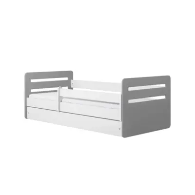 Kocot Kids Barnsäng - Tomi Mix Grå - Med Madrass 180x80 Cm