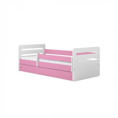 Kocot Kids Barnsäng - Tomi Rosa - Med Madrass 140x80 Cm