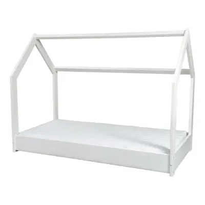 PQP Hussäng - Barnsäng Med Eco Madrass 160X80 - Vit