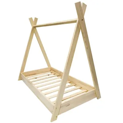 PQP Tältsäng - Barnsäng Med Eco Madrass 160X80 - Natural